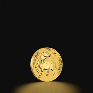 Moneda Ox Lunar de Oro Australiano 2021 de 1/20 oz (BU)